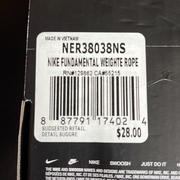 Nike Fitness Fundamental Weighted Jump Rop - Picture 6 of 6